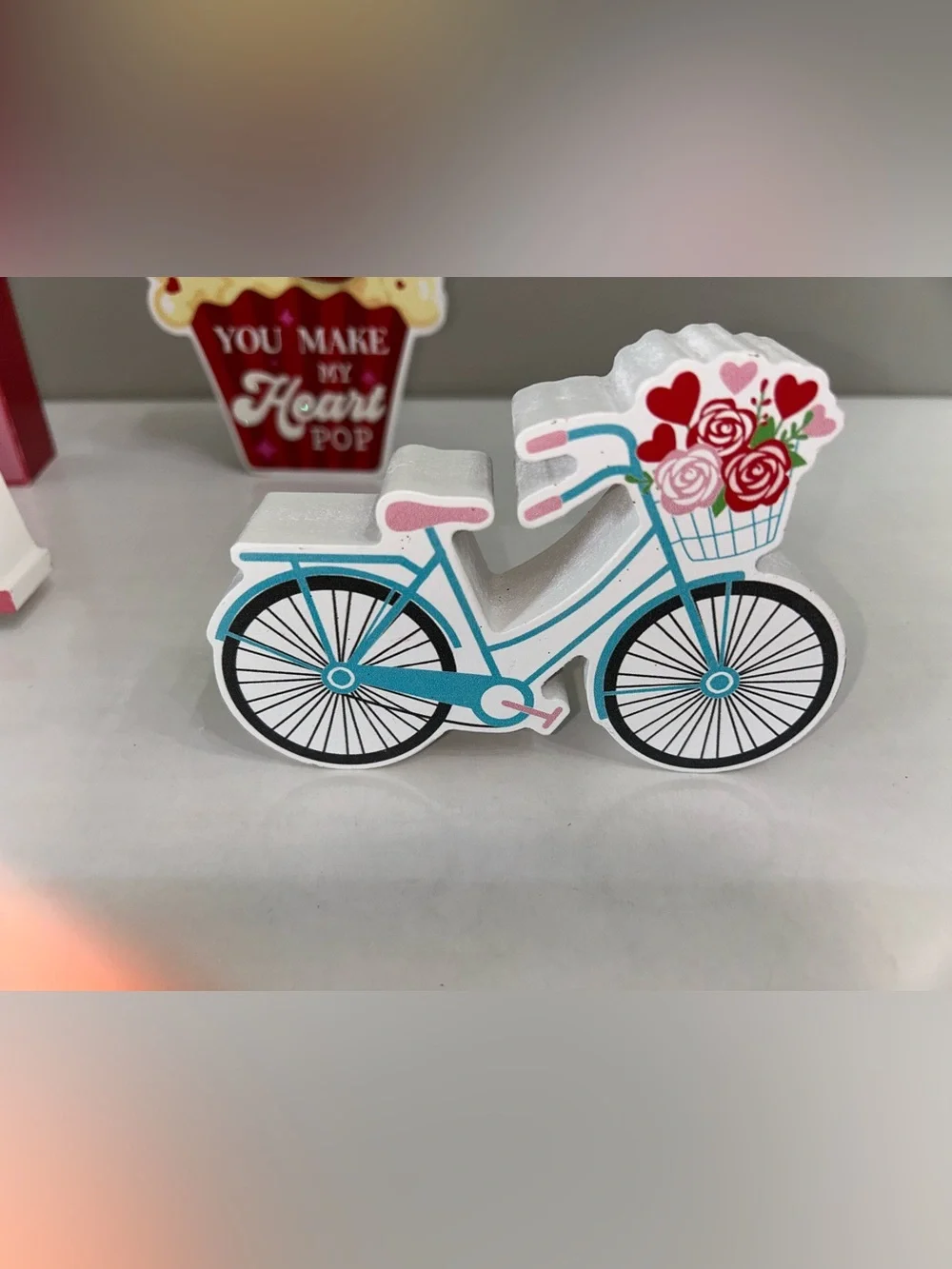 The Spring Shop Valentine Wooden Party Decor Set - Pink, Red, White, Blue